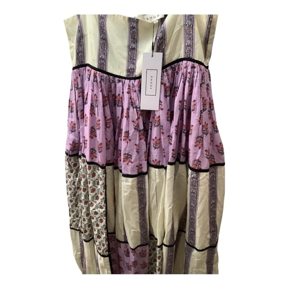 Rhode Resort Saachi Midi Dress Violet Floral Sleeveless Summer Boho Chic Sz.Sm​​ - Picture 7 of 15
